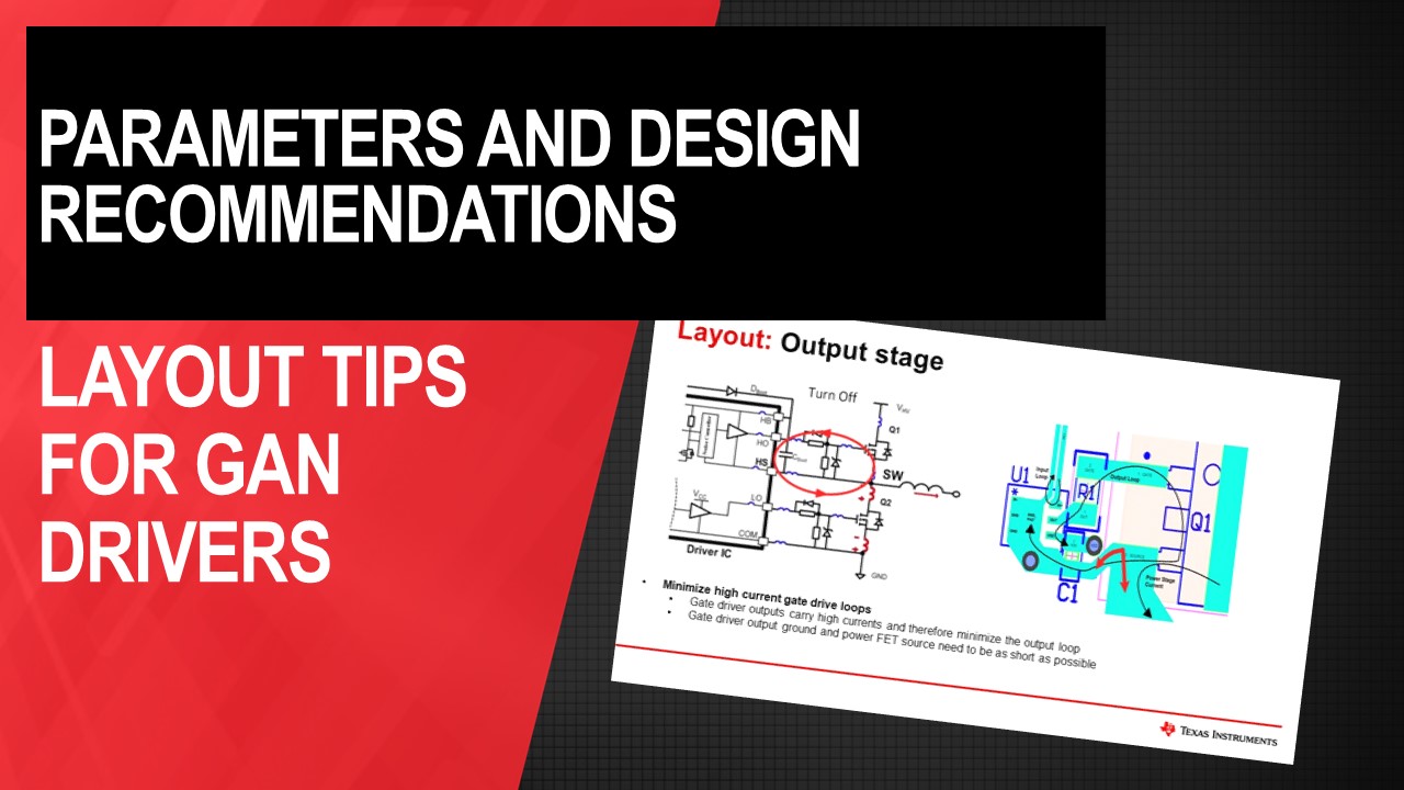 Layout Tips For Gan Drivers V Deo Ti