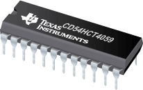 Datasheet Texas Instruments CD54HCT4059F3A