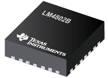 Datasheet Texas Instruments LM4802BLQ/NOPB