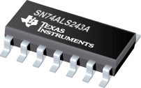 Datasheet Texas Instruments SN74ALS243AN