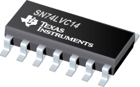 Datasheet Texas Instruments SN74LVC14PWLE