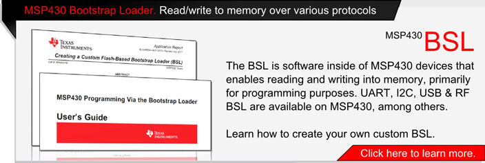 Bootstrap Loader (BSL) for MSP430