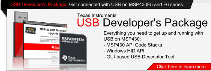 USB Dev Pkg for MSP430