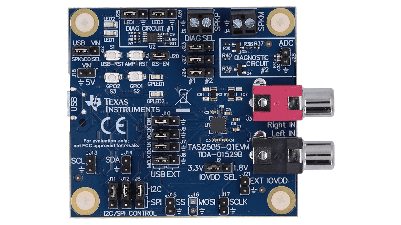 TAS2505-Q1EVM 評価ボード | TI.com