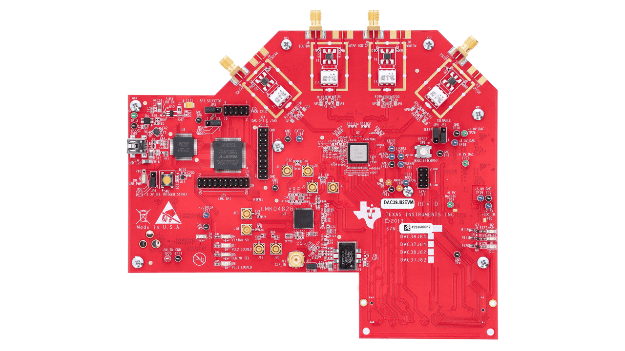 DAC39J82EVM Evaluation board | TI.com