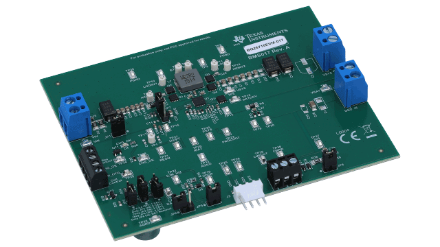 BQ25710EVM-017 BQ25710 Evaluierungsmodul für SMBus-NVDC-Abwärts-Aufwärtsladegerät angled board image