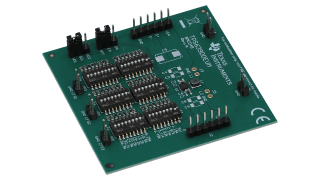 TPS63900EVM <p>TPS63900 evaluation module for low Iq buck-boost converter</p> angled board image