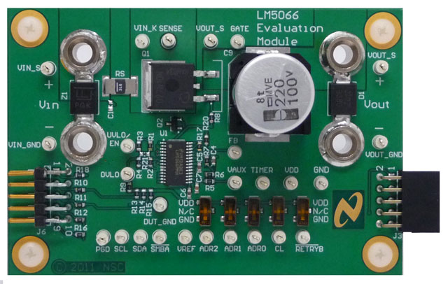 LM5066EVK/NOPB LM5066 Evaluation Kit top board image