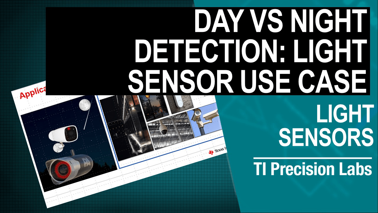 Day vs night detection: light sensor use case