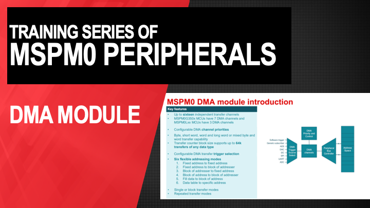 MSPM0 DMA Introduction | Video | TI.com