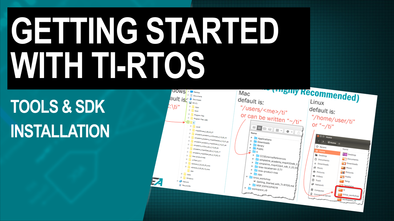 Getting Started with TI-RTOS: Chapter 1—tools/SDK installation | ビデオ | TI.com