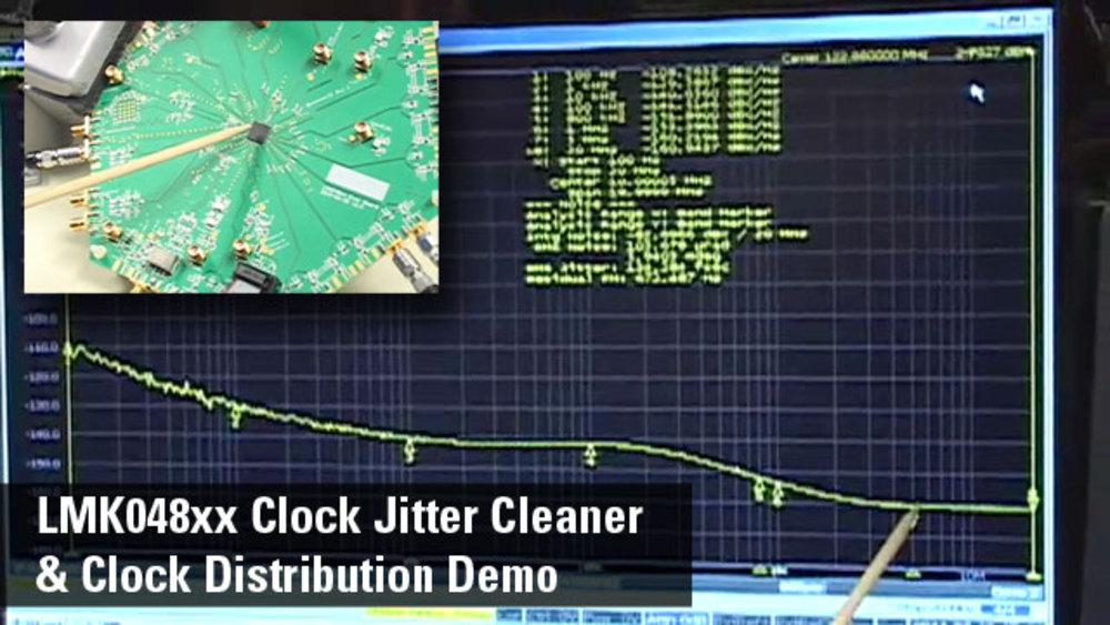 LMK04800 Clock Jitter Cleaner/Distribution Demo | Video | TI.com