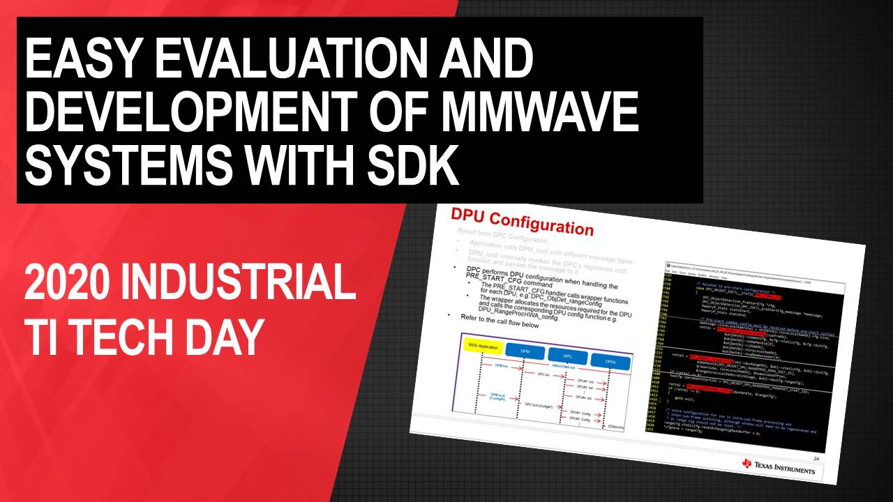 Easy evaluation and development of mmWave systems with software development kit | ビデオ | TI.com