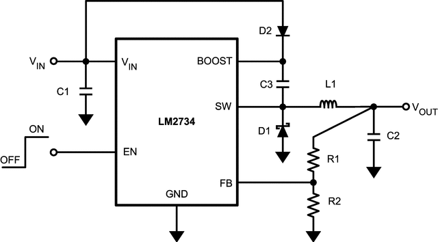 LM2734Z data sheet, product information and support | TI.com