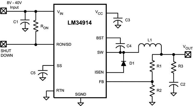 LM34914 data sheet, product information and support | TI.com