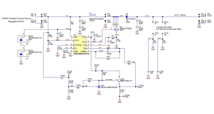 PMP10523 Constant Current Input Boost Converter for 2 LED Strings ...