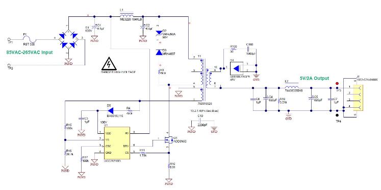 PMP11185 85-265VAC Input, 5V/2A PSR Flyback Reference Design | TI.com