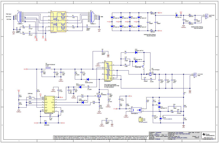 PMP20931 Class 3 Synchronous Flyback Converter (3.7V/2.9A) PoE ...