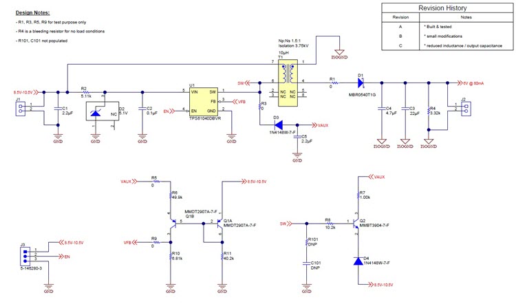 PMP30064 Low Power Isolated Flyback Reference Design | TI.com