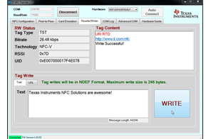 Tidm Nfc Rw Near Field Communication Nfc Reader Writer Reference Design Ti Com