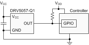 image of 线性霍尔效应传感器>DRV5057-Q1 