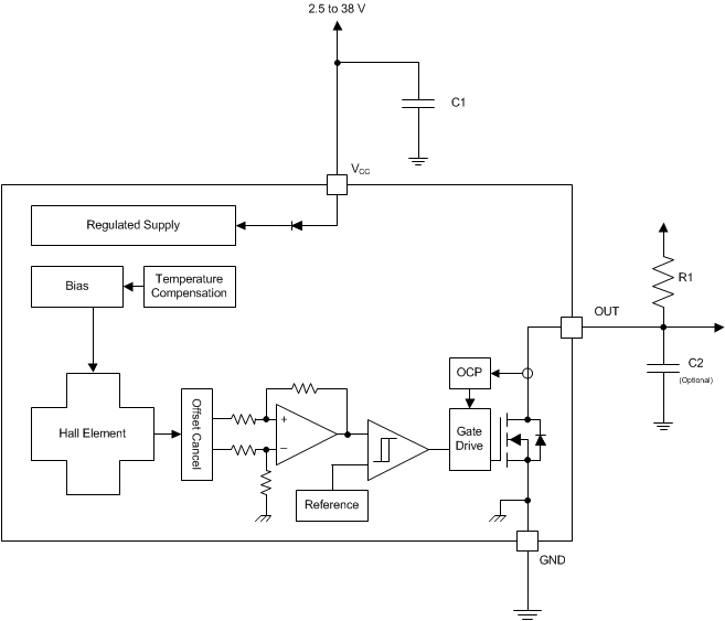 image of 霍尔效应锁存器和开关>DRV5013 