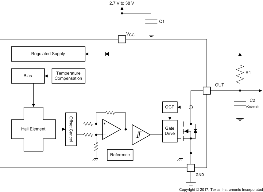 image of 霍尔效应锁存器和开关>DRV5013-Q1 