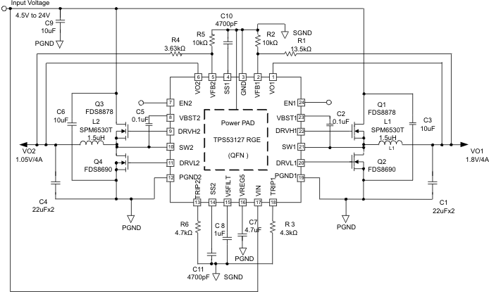 TPS53127 data sheet, product information and support | TI.com