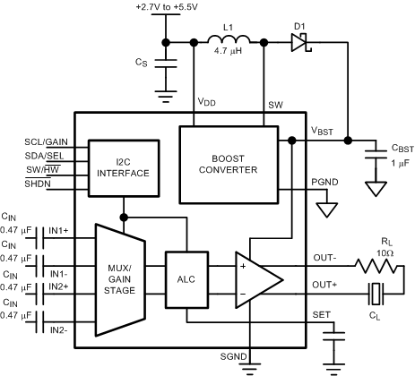 image of 压电式驱动器>LM48560 