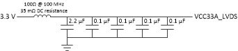 DLPC230-Q1 DLPC231-Q1 VCC33A_LVDS Recommended Filter