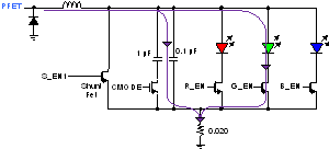 TPS99000S-Q1 Discontinuous Mode Current Paths with Shunt Disabled