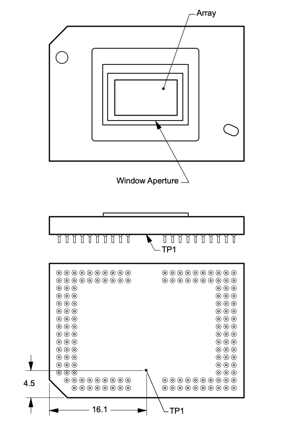 DLP472NE DMD
                    Thermal Test Points