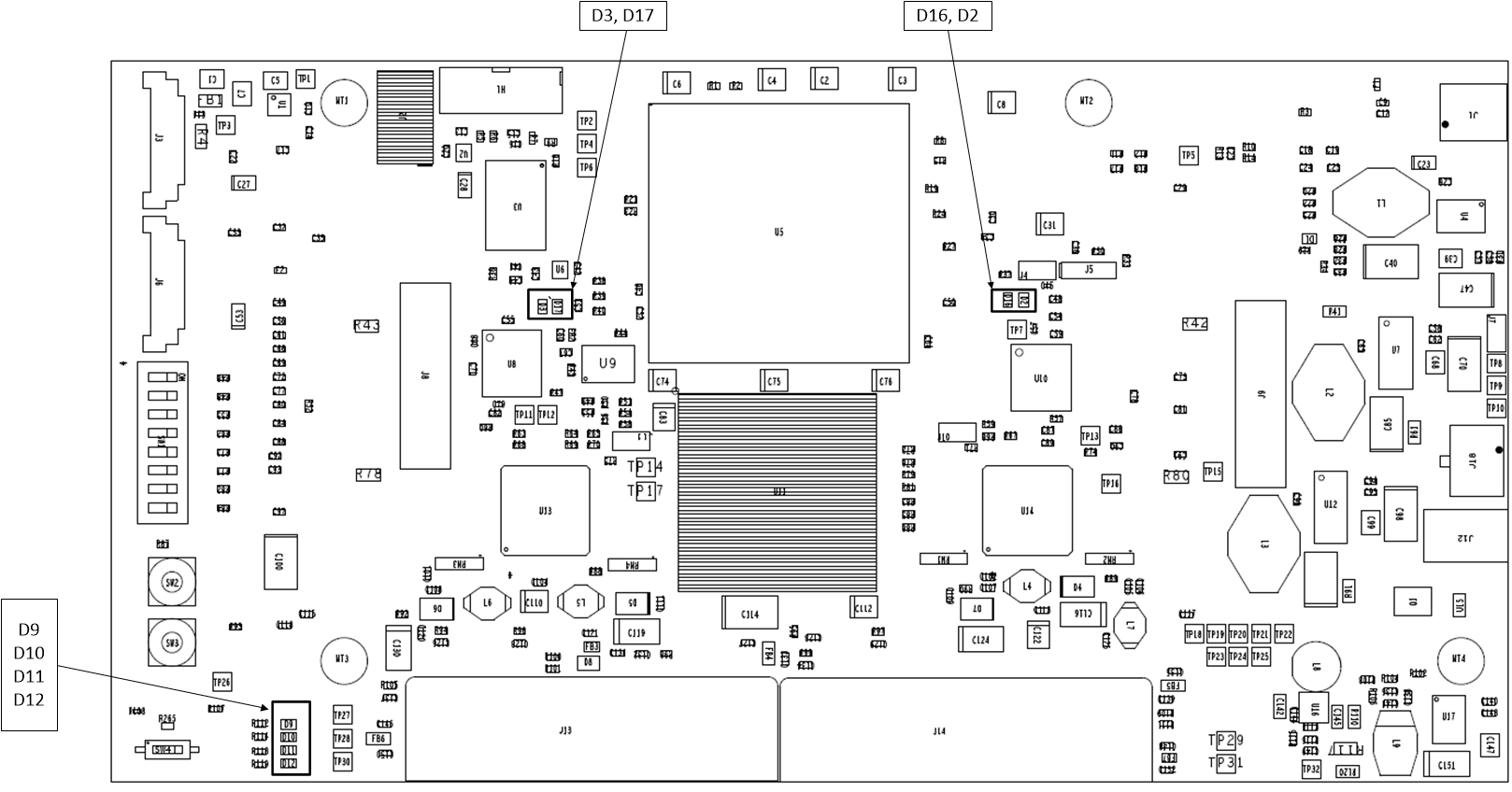 DLPLCRC410EVM, DLPLCR65NEVM, DLPLCR70EVM, DLPLCR70UVEVM, DLPLCR95EVM, DLPLCR95UVEVM DLPLCRC410EVM Controller Board
                    Indicators