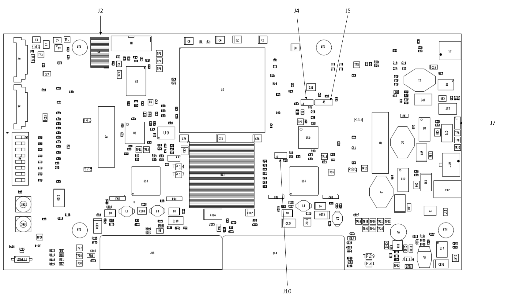 DLPLCRC410EVM, DLPLCR65NEVM, DLPLCR70EVM, DLPLCR70UVEVM, DLPLCR95EVM, DLPLCR95UVEVM DLPLCRC410EVM Controller
                    Configuration Jumpers