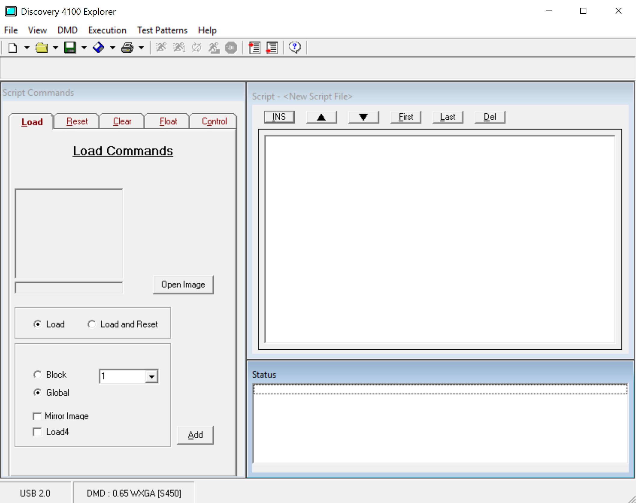 DLPLCRC410EVM, DLPLCR65NEVM, DLPLCR70EVM, DLPLCR70UVEVM, DLPLCR95EVM, DLPLCR95UVEVM Discovery
                    4100 Explorer GUI