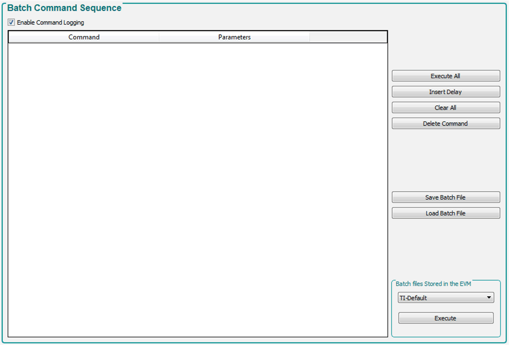 DLPC900 Batch Files Panel