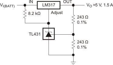 TL431 TL432 高精度 5V、1.5A レギュレータ