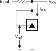 TL431 TL432 VKA = Vref のテスト回路