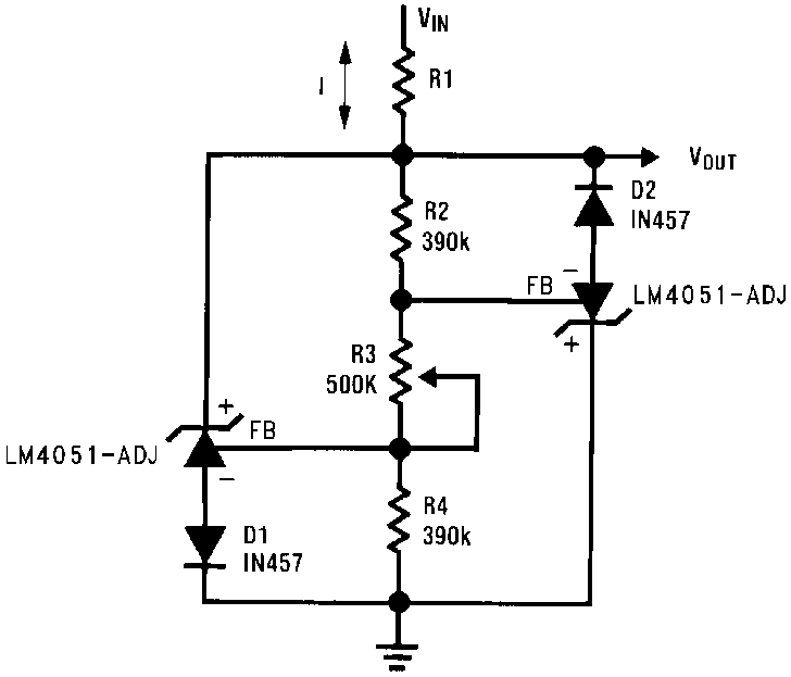 LM4051-N LM4051-N-typical-application-07-bidirectional-adjustable-clamp-snos491.png