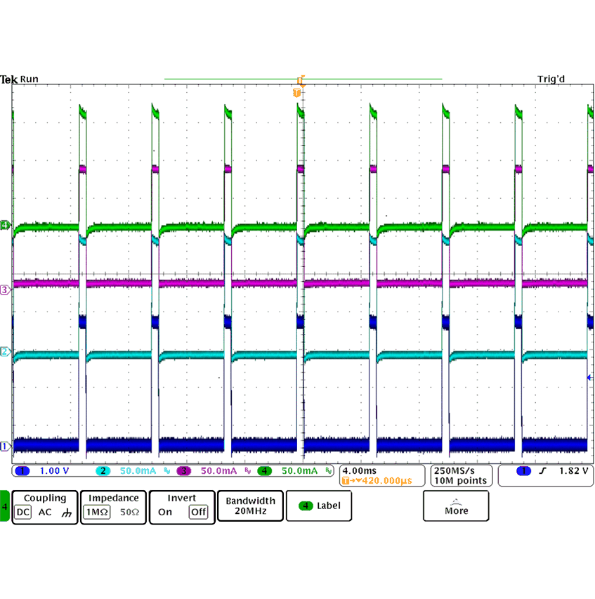 TPS92630-Q1 PWM_200Hz_10Percent_SLVSC76.gif