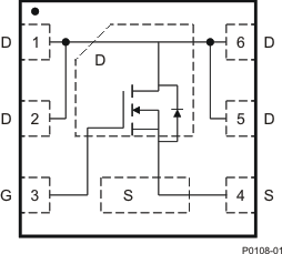 CSD19538Q2 上面図