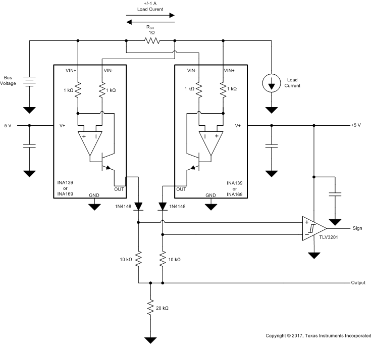 INA139 INA169 bi_directional_load_current_sbos181.gif