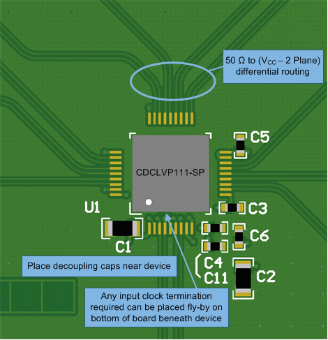 CDCLVP111-SP layout_example_scas946.gif