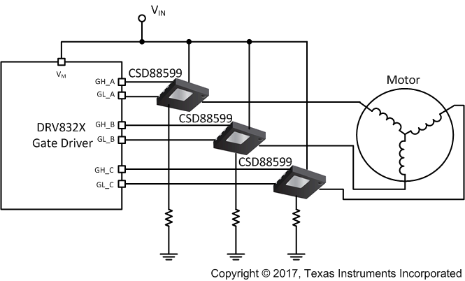 CSD88599Q5DC 回路例