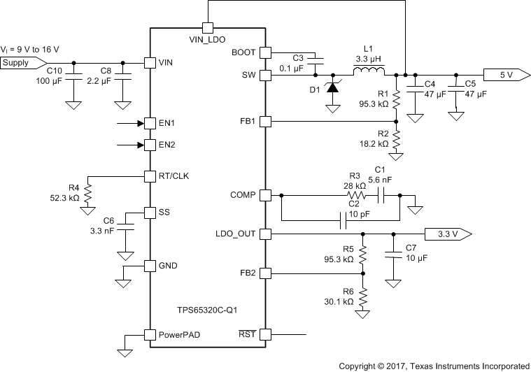 TPS65320C-Q1 TPS65320C_Design_2MHz_Sw_Freq_SLVSD50.gif