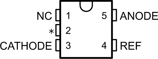 TLV431 TLV431A TLV431B DBV (SOT-23-5) Package (Top View)