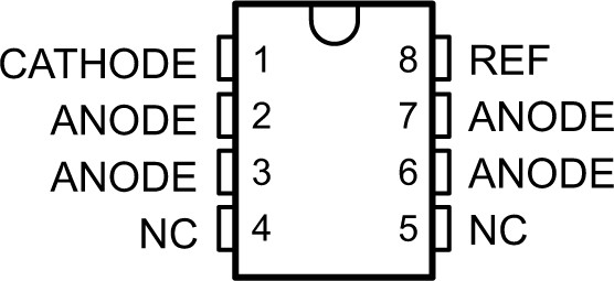 TLV431 TLV431A TLV431B D (SOIC) Package (Top View)