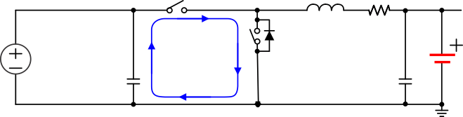 BQ25890H High_Frequency_Current_Path_SLUSAW5.gif