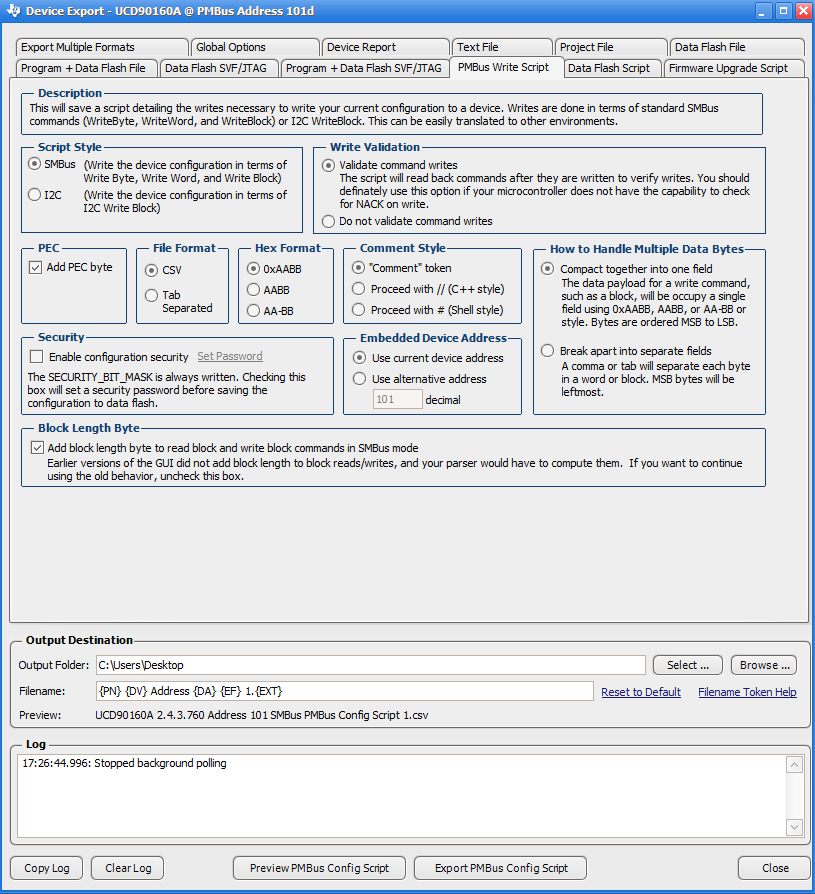 UCD90160A PMBus_Configuration_Script_Export_slvsdd4.png