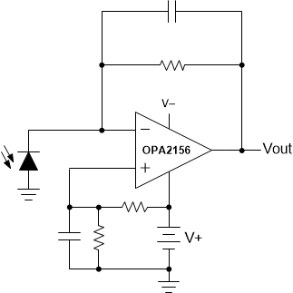 OPA2156 opa2156-transimpedance-configuration.gif